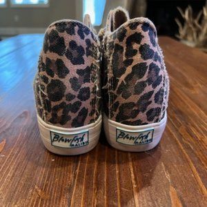 Blowfish Leopard Wedge Sneakers